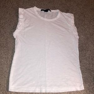 White muscle tee